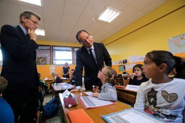Vincent Peillon avait accompagné François Hollande lors de la rentrée scolaire. 