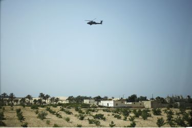 Un hélicoptère dans le ciel libyen (photo d'illustration).