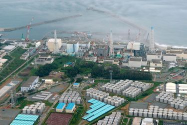 vue aérienne de la centrale de Fukushima, prise le 20 août 2013. 