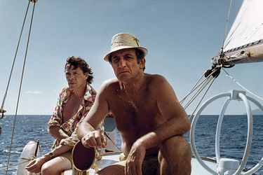 Jacques Brel et Lino Ventura dans "L'aventure c'est l'aventure"