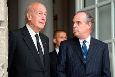 Valérie Giscard d&#039;Estaing et Frédéric Mitterrand.