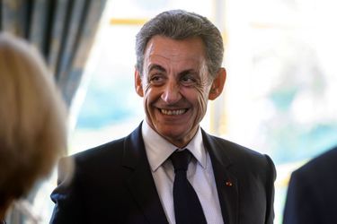 Nicolas Sarkozy lors d&#039;une visite à l&#039;Elysée, lundi.