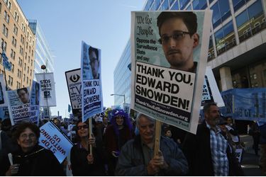 "Débranchez Big Brother" - Manifestation contre la NSA