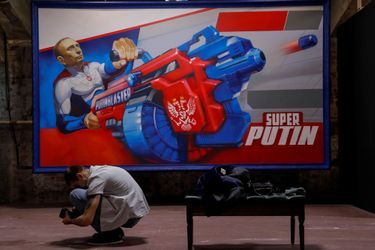 A l'exposition «SuperPutin» à Moscou, le 6 décembre 2017.