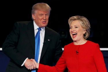 Donald Trump et Hillary Clinton lors du premier débat présidentiel.