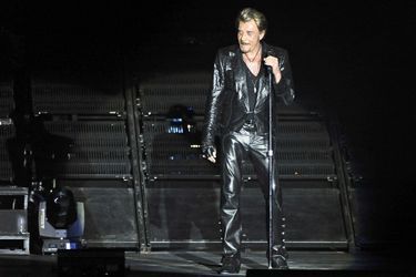 Johnny Hallyday en concert à Ruoms en juin 2012.