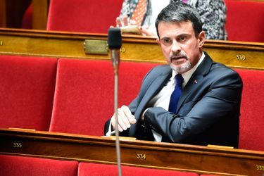L&#039;ancien Premier ministre Manuel Valls à l&#039;Assemblée nationale le 10 octobre 2017.