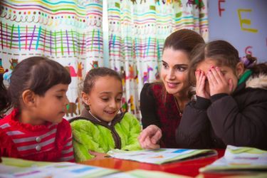 La reine Rania de Jordanie à Allan, le 2 décembre 2015