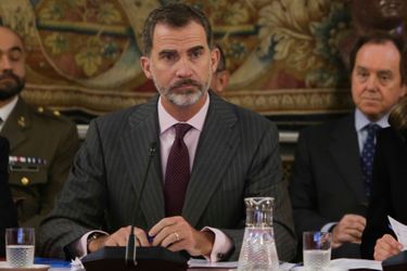 Le roi Felipe VI d&#039;Espagne à Madrid, le 1er décembre 2017