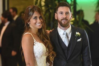 Lionel Messi et Antonella Roccuzzo le 30 juin 2017 en Argentine.