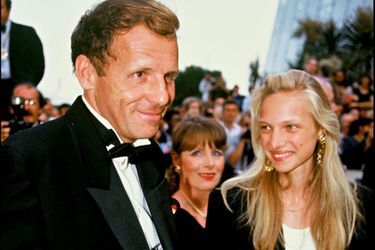 PPDA et sa fille Solenn, au Festival de Cannes 1992.
