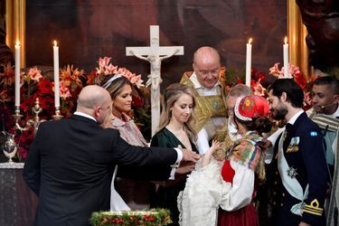 Le baptême du prince Gabriel de Suède à Stockholm, le 1er décembre 2017