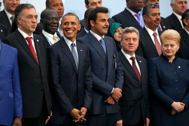 Barack Obama tout sourire