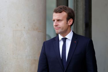 Emmanuel Macron à l&#039;Elysée, lundi.