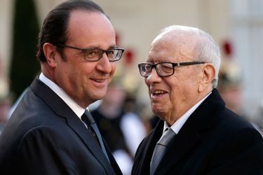 François Hollande et Béji Caïd Essebsi à l'Elysée en avril dernier. 