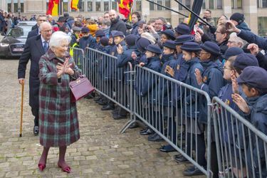 L&#039;ex-reine Paola et l&#039;ex-roi des Belges Albert II à Bruxelles, le 15 novembre 2019