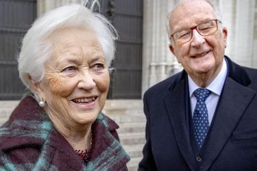 L&#039;ancienne reine Paola et l&#039;ancien roi des Belges Albert II à Bruxelles, le 15 novembre 2019