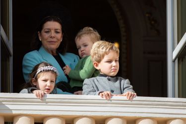 La princesse Caroline de Hanovre avec India, Sacha et Francesco Casiraghi à Monaco, le 19 novembre 2019