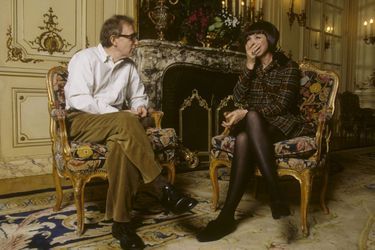 Rendez-vous entre Woody Allen et Sabine Azema pour Paris Match, décembre 1996