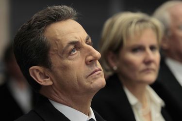 Nicolas Sarkozy et Nadine Morano en janvier 2012