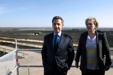 Nicolas Sarkozy et Nadine Morano en 2012, durant la campagne présidentielle.