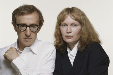 Woody Allen avec Mia Farrow, juillet 1987