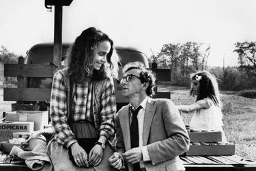 Woody avec Jessica Harper sur le tournage de "Stardust Memories", 1980
