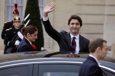 Arrivée du Premier ministre canadien Justin Trudeau