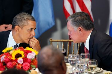Barack Obama et le roi Abdallah de Jordanie