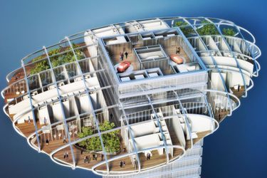 Le projet Asian Cairns se veut un modèle de smart city. Chaque galet présentera un bilan énergétique positif, autant sur le plan électrique et calorifique qu’alimentaire