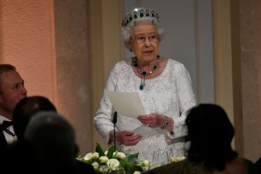 La reine Elizabeth II à Attard sur l&#039;île de Malte, le 27 novembre 2015
