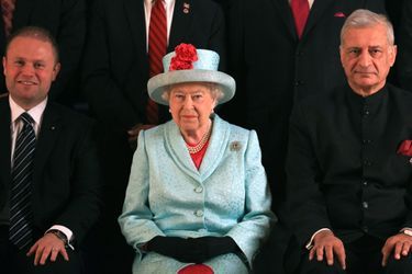 La reine Elizabeth II au sommet du Commonwealth à Malte, le 27 novembre 2015
