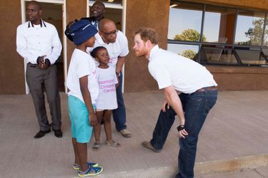 Le prince Harry avec le prince Seeiso au Lesotho, le 26 novembre 2015