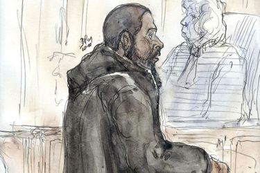 Peter Chérif à son procès à Paris en janvier 2001.