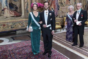 La princesse Sofia et le prince Carl Philip de Suède, suivis de la princesse Christina et de son mari à Stockholm, le 12 novembre 2019 