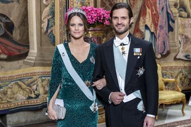 La princesse Sofia et le prince Carl Philip de Suède à Stockholm, le 12 novembre 2019