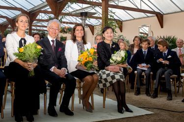 La princesse Claire de Belgique et les princes Aymeric et Nicolas à la Hulpe, le 16 septembre 2017