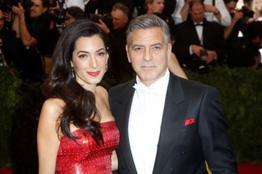 Amal et George Clooney au Met Ball en mai dernier.