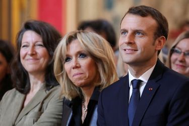 Brigitte et Emmanuel Macron à l'Elysée, le 25 novembre 2017.