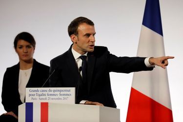 Emmanuel Macron à l'Elysée, le 25 novembre 2017.