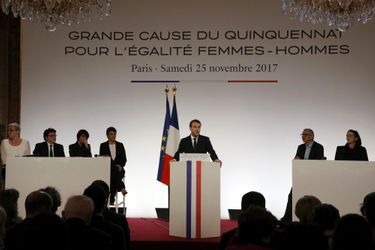 Emmanuel Macron à l'Elysée, le 25 novembre 2017.
