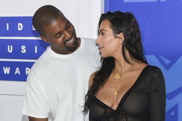 Kim Kardashian et Kanye West, le 26 août 2016 à New York.