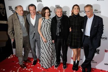 L'équipe du film "Un + Une" à Paris le 23 novembre 2015