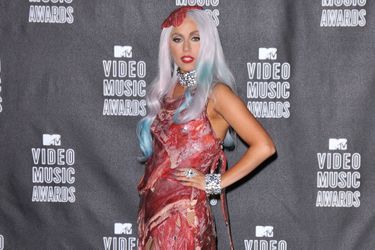lady gaga robe viande