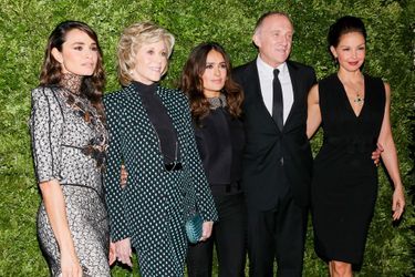 Mia Maestro, Jane Fonda, Salma Hayek, François-Henri Pinault et Ashley Judd