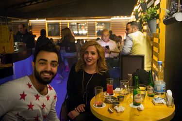 Dans le quartier d’Achrafieh, le Plateau, l’un des rares bars de nuit ouverts dans la ville.