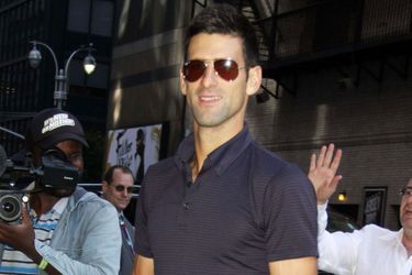 Novak Djokovic se rend à l&#039;émission &quot;The Late Show&quot; lundi 14 septembre.