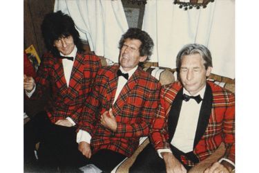 Ron, Keith et Charlie, sur le tournage du clip de « She Was Hot », en 1983.