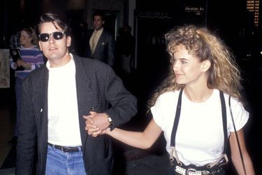 Avec Kelly Preston (devenue Madame John Travolta). En 1990, le couple s'était brièvement fiancé avant de rompre. 