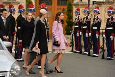 Charlotte Casiraghi, Beatrice Borromeo et Louis Casiraghi, la princesse Alexandra de Hanovre et Louis Ducruet à Monaco, le 19 novembre 2015